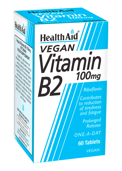 Health Aid Vitamin B2 (Riboflavin) 60 tabs